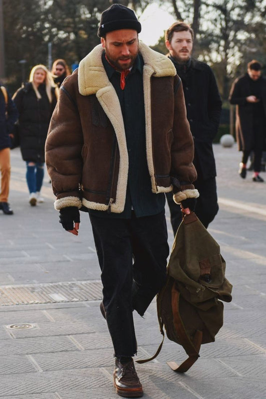 Luxurious Comfort Unveiling the Shearling Leather Jacket Collection