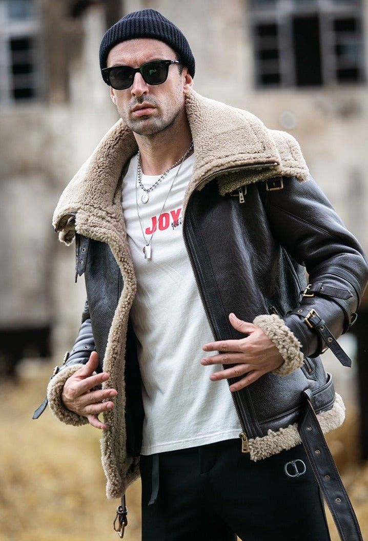 2025's Hottest Fashion Trend | Best Shearling Leather Bomber Jacket | Happy New Year