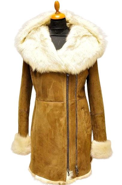 A Touch of Class  Shearling Leather Coat for Valentine's | Shearling Bomber Leather Jacket