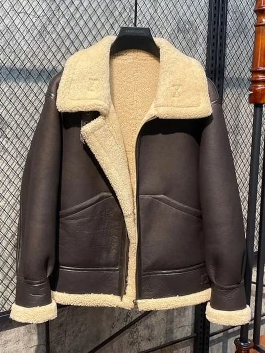 Best Stylish Bomber Leather Jacket and Coats | Best Shearling Leather Bomber Jacket