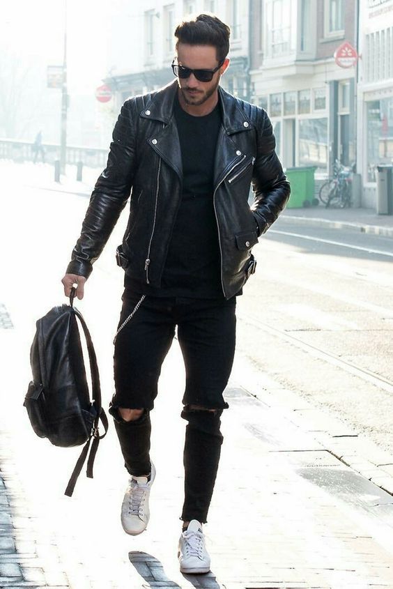 Rock Your Style with the Timeless Elegance of a Black Leather Jacket | Best Shearling Leather Bomber Jacket