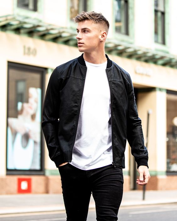 Elevate Your Style with Our New Bomber Leather Jacket for Men   Premium Quality Guaranteed