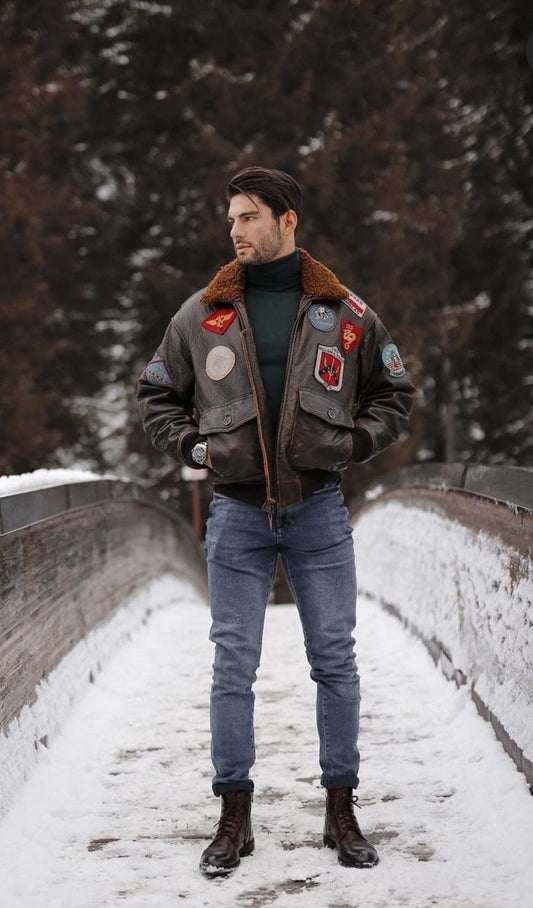 How to Style A Men’s Aviator Leather Jacket? & How it Differs From Bomber Jacket