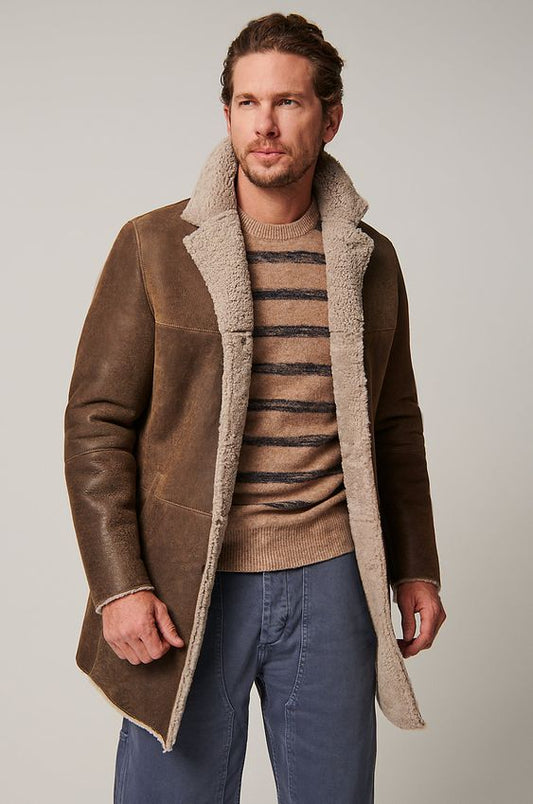 Leather Bomber Jacket for Men