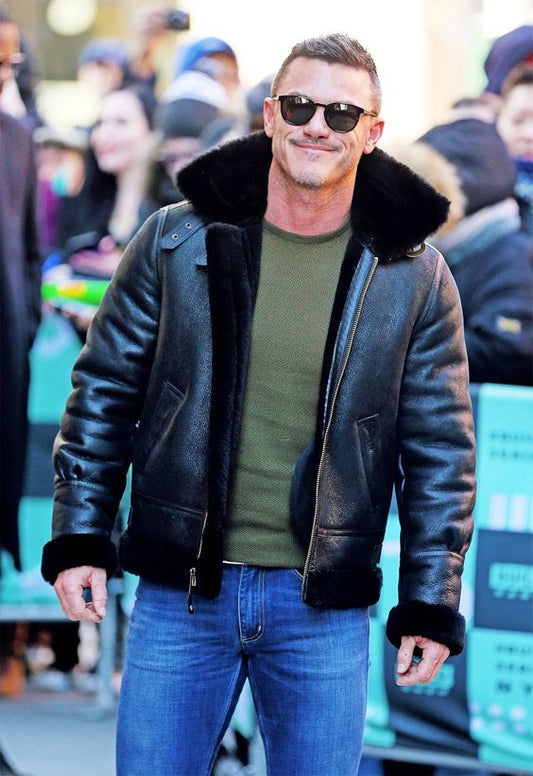 New Fashion Bomber Leather Jackets for Men and Women | Shearling Leather Bomber Jacket