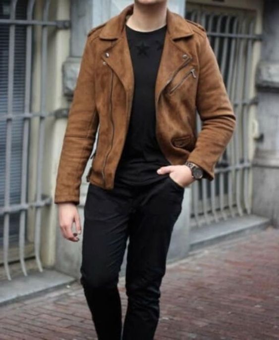 Original Suede Leather Jacket | Best Shearling Leather Bomber Jacket