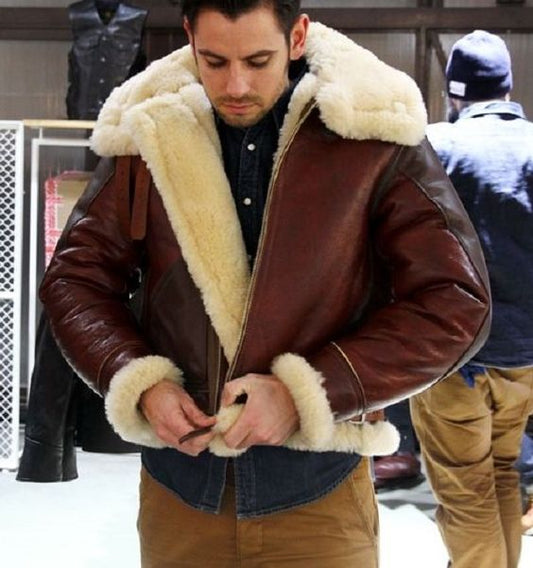 Unleashing Your Inner Fashionista A Shearling Leather Jacket Style Guide