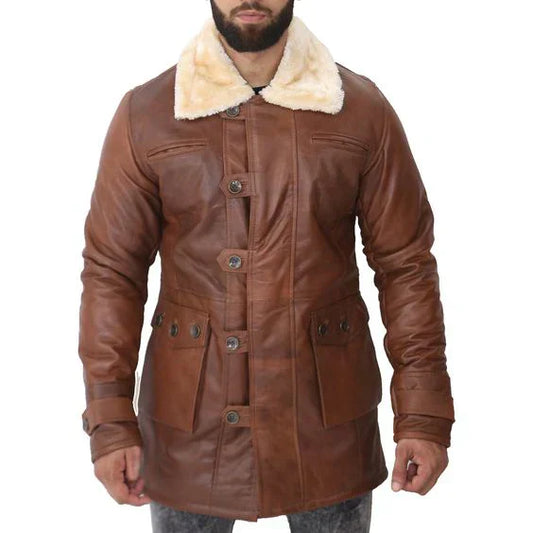 Why a Brown Leather Jacket with Fur is a Must-Have for Your Winter Wardrobe | Leather Jacket | Sheepskin Leather Jacket  | B3 Bomber Leather Jacket | brown leather jacket