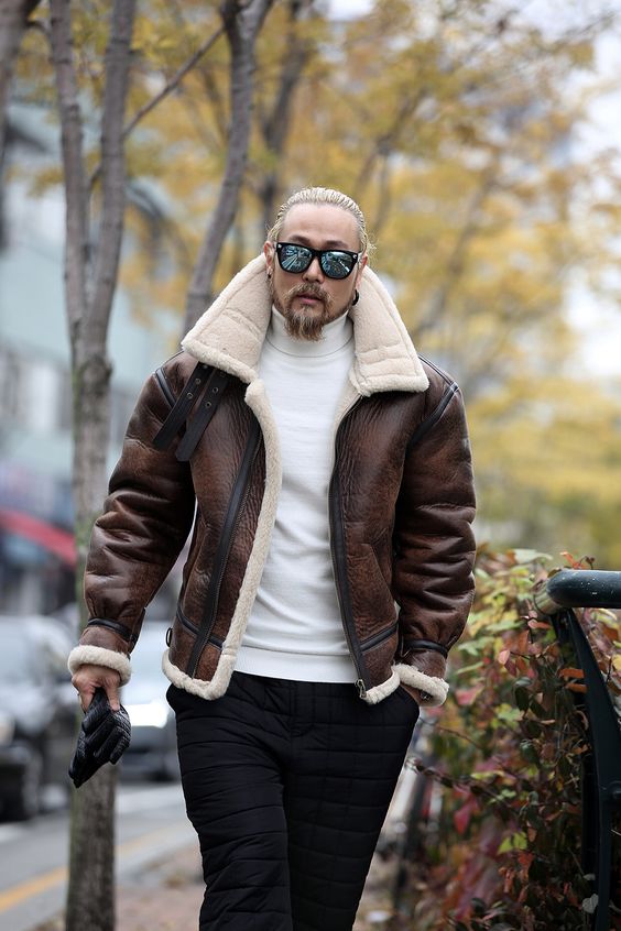 Sheepskin Leather Jackets: A Stylish Finale to 2025 | Leather Jacket  | Shearling Bomber Leather Jacket