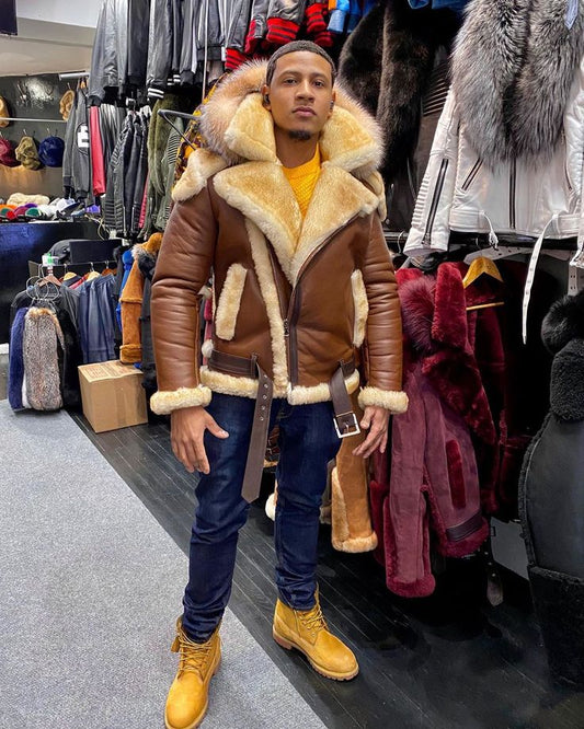 Wrap Up Romance: Shearling Leather Coats as Valentine's Day Surprises