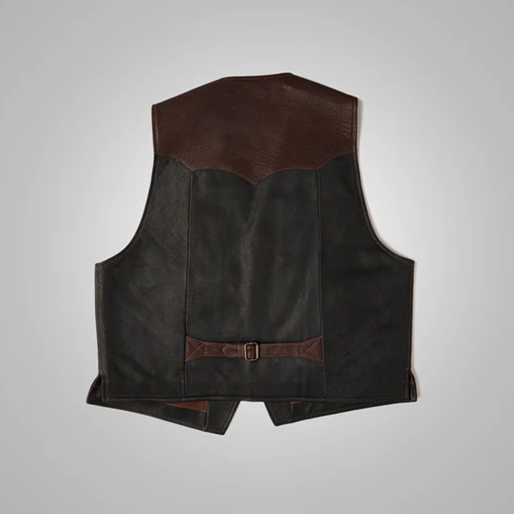 New Multi Color Men Buffalo Leather Vest For Men