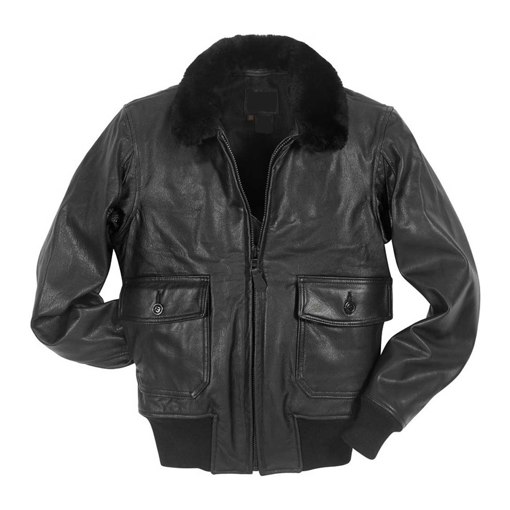 New Men black Flying Wool Lamb Fur Aviator Leather Jacket B3 Bomber Jacket