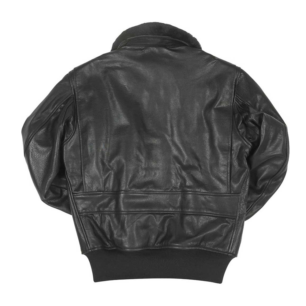 New Men black Flying Wool Lamb Fur Aviator Leather Jacket B3 Bomber Jacket
