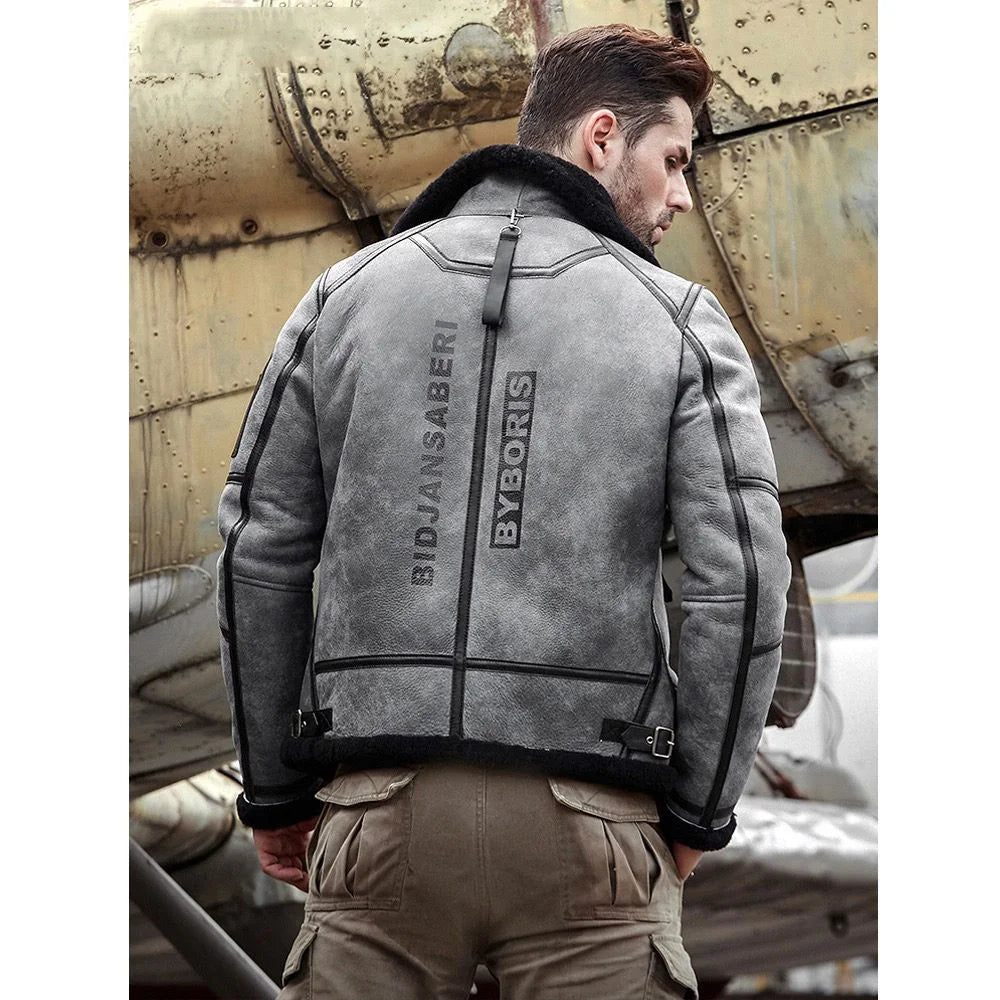 Best Shearling Leather Bomber Jacket & coat