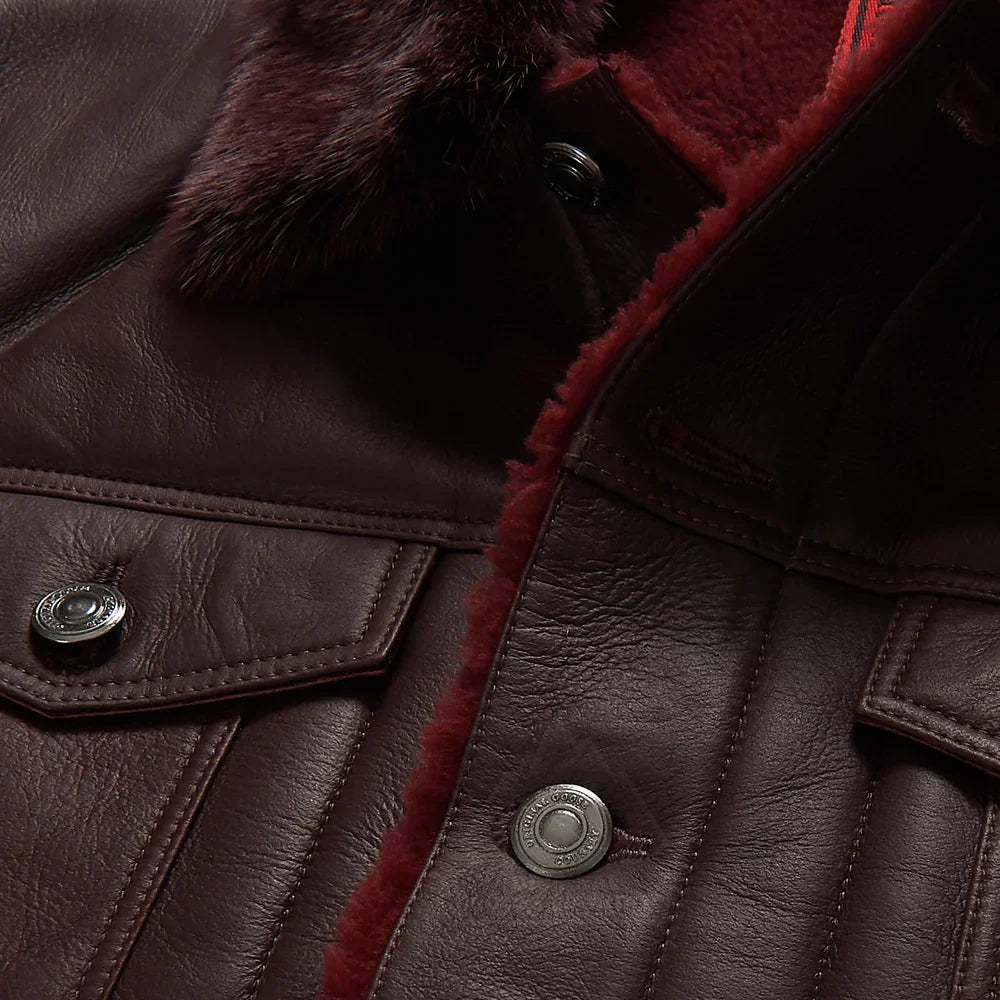 Best Shearling Leather Bomber Jacket & coat