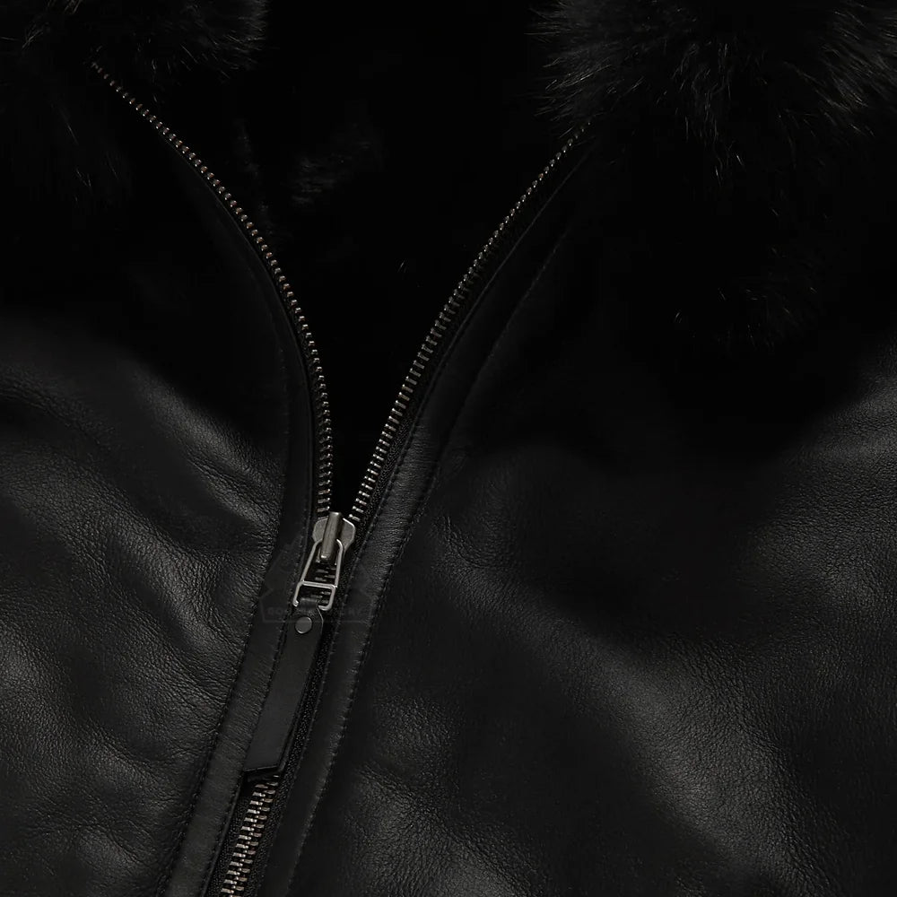 Best Shearling Leather Bomber Jacket & coat