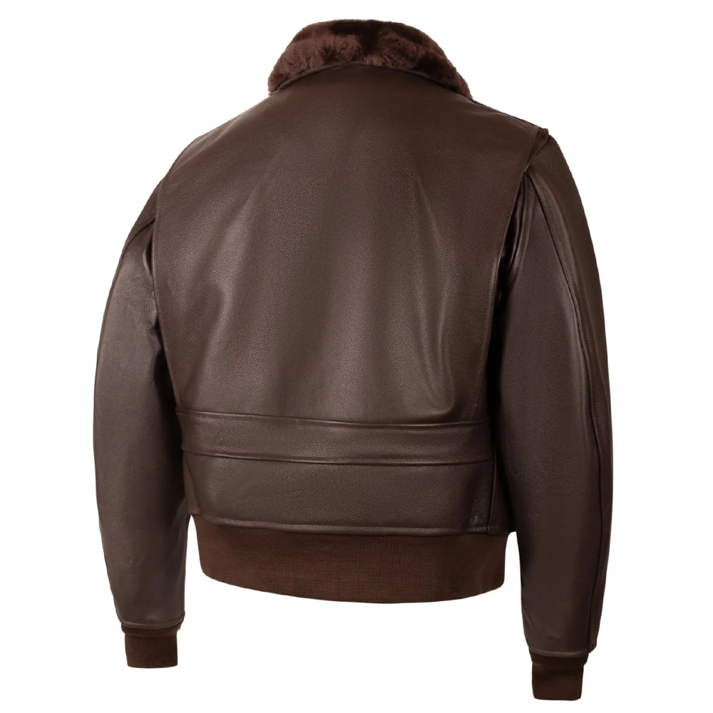 New Men Brown sheapskin Shearling biker RAF B3 Bomber Leather Jacket Aviator
