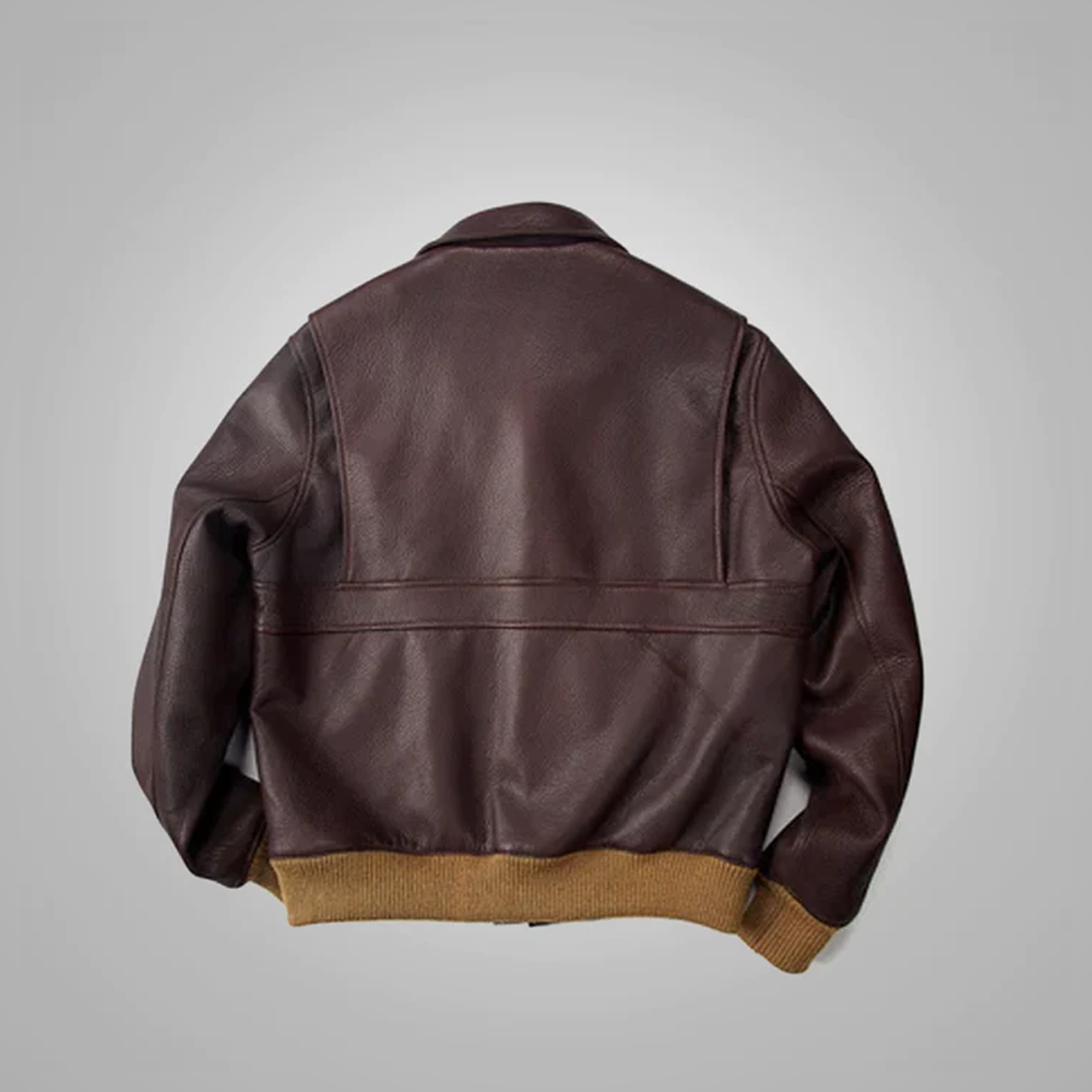 New Men Aviator A2 RAF Bomber Flying Lambskin Leather Jacket