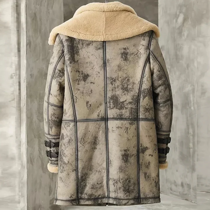 New Waxed Flying Double Collar B3 RAF Lambskin Shearling Leather Long Jacket Coat For Men
#Shearlingleatherjacket B3 Bomber Jacket #bomber #usa #leatherjacket