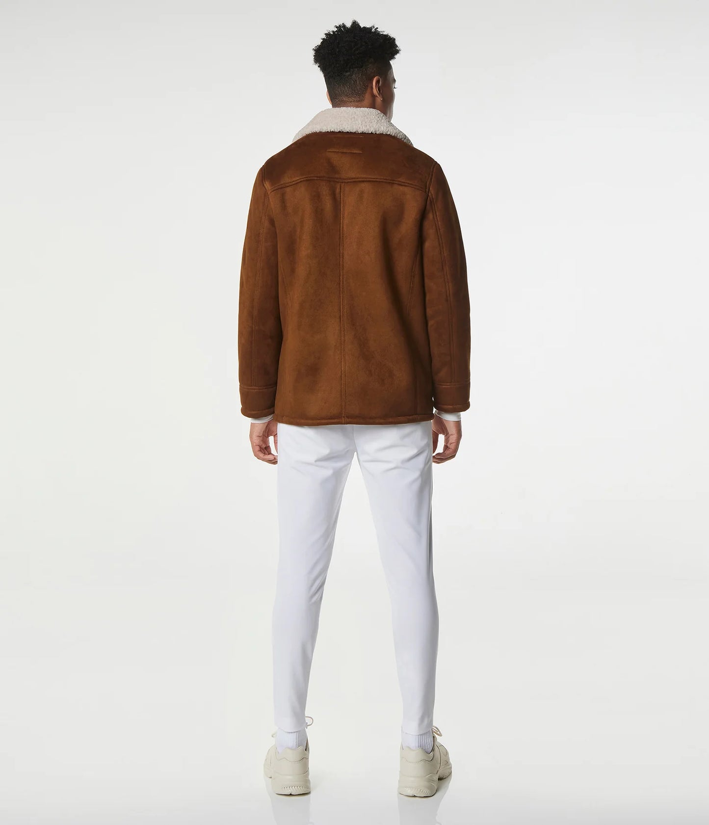 New Men Sheepskin Genuine Shearling Leather Bomber Jacket