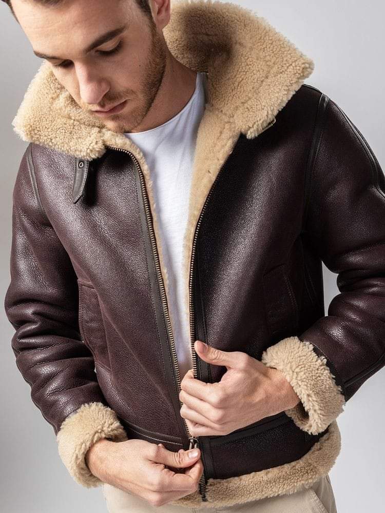 shearling leather jacket