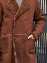 Mens Fur Leather Trench Overcoat | Leather Coats | Leather Outerwear