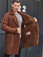 Mens Fur Leather Trench Overcoat | Leather Coats | Leather Outerwear
