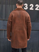 Mens Fur Leather Trench Overcoat | Leather Coats | Leather Outerwear