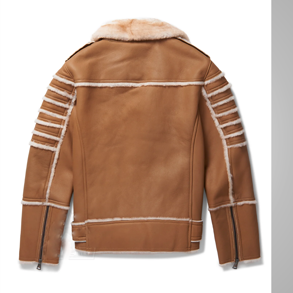 Best Shearling Leather Bomber Jacket & coat