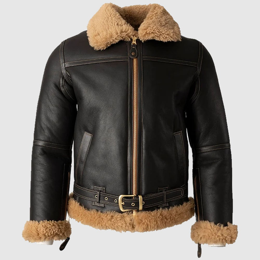 Best Shearling Leather Bomber Jacket & coat
