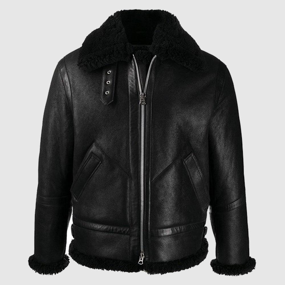 Best Shearling Leather Bomber Jacket & coat