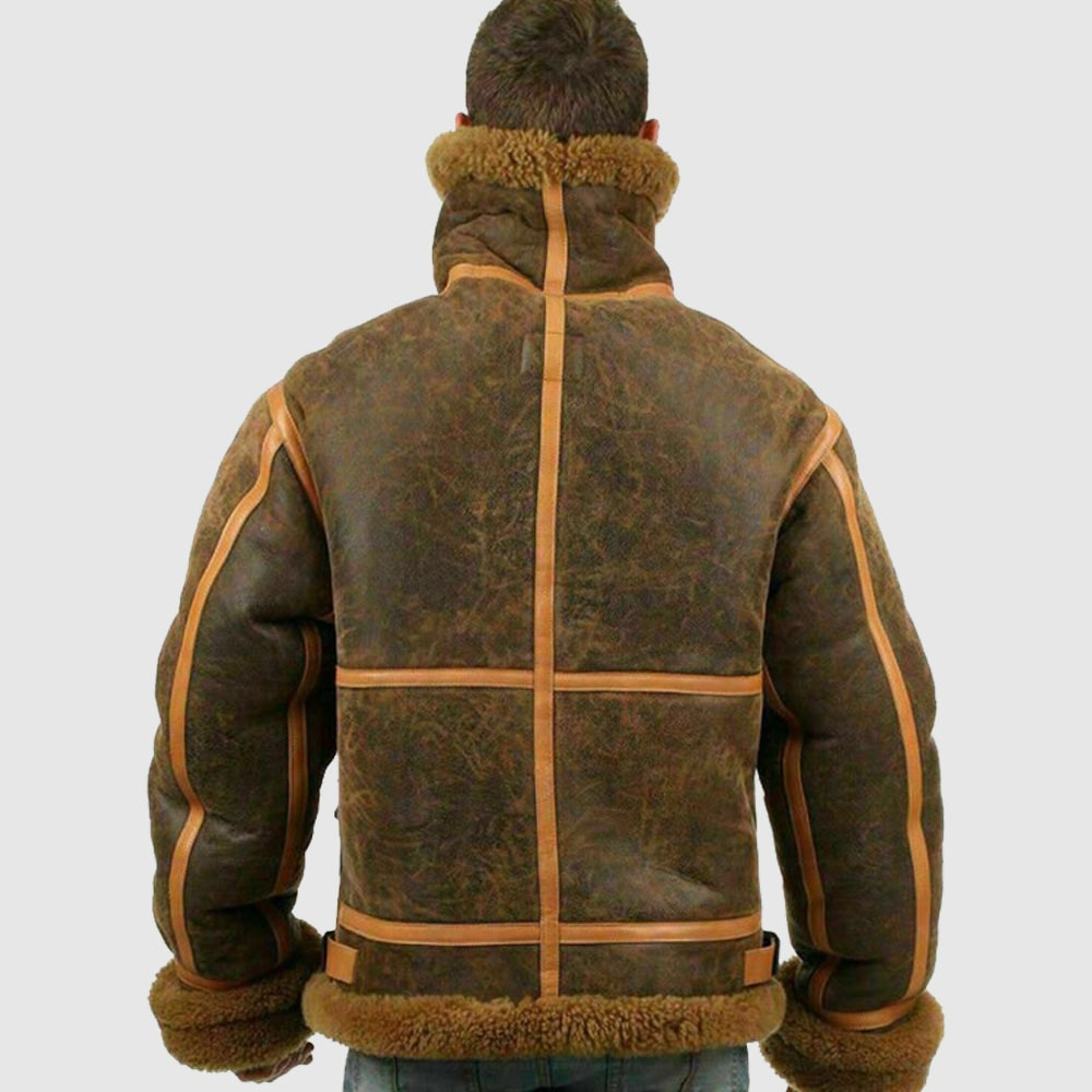 Best Shearling Leather Bomber Jacket & coat