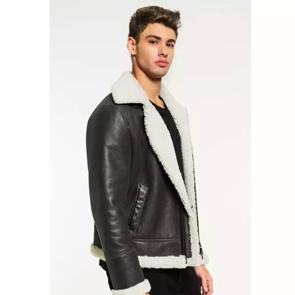 Best Shearling Leather Bomber Jacket & coat