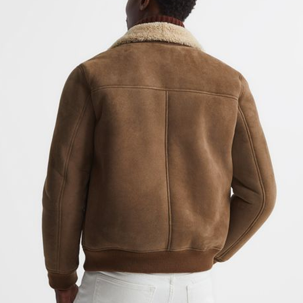 Best Shearling Leather Bomber Jacket & coat