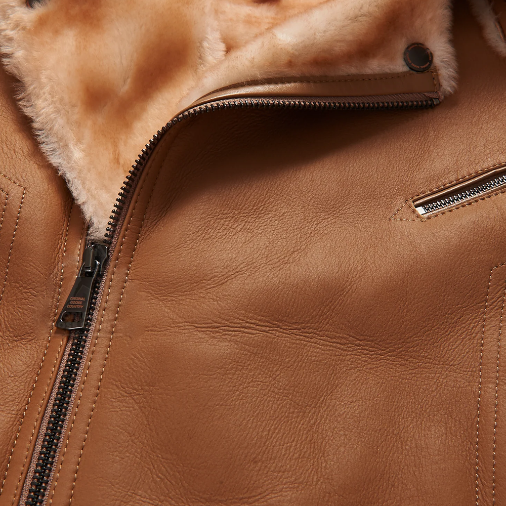 Best Shearling Leather Bomber Jacket & coat