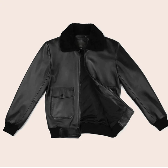 Best Shearling Leather Bomber Jacket & coat New Men's Flying Sheepskin Aviator Leather Bomber Jacket