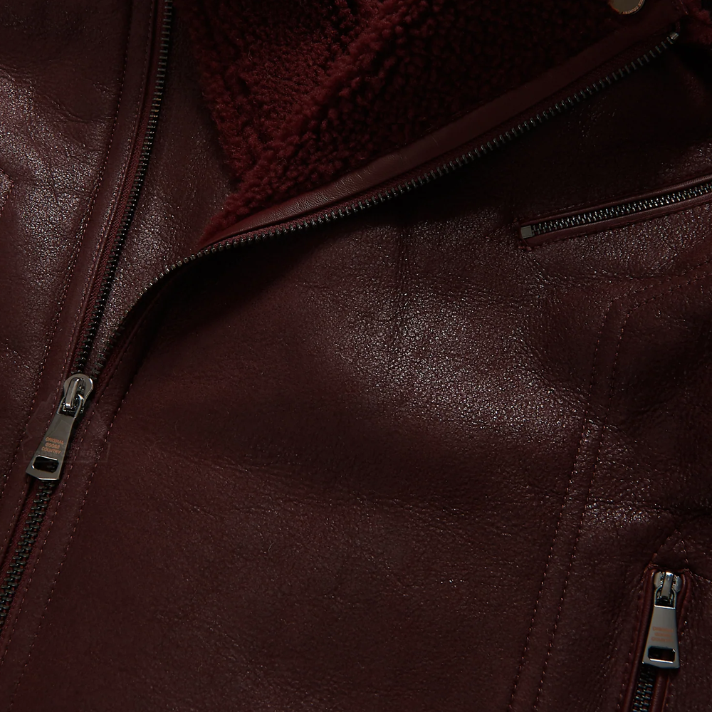 Best Shearling Leather Bomber Jacket & coat