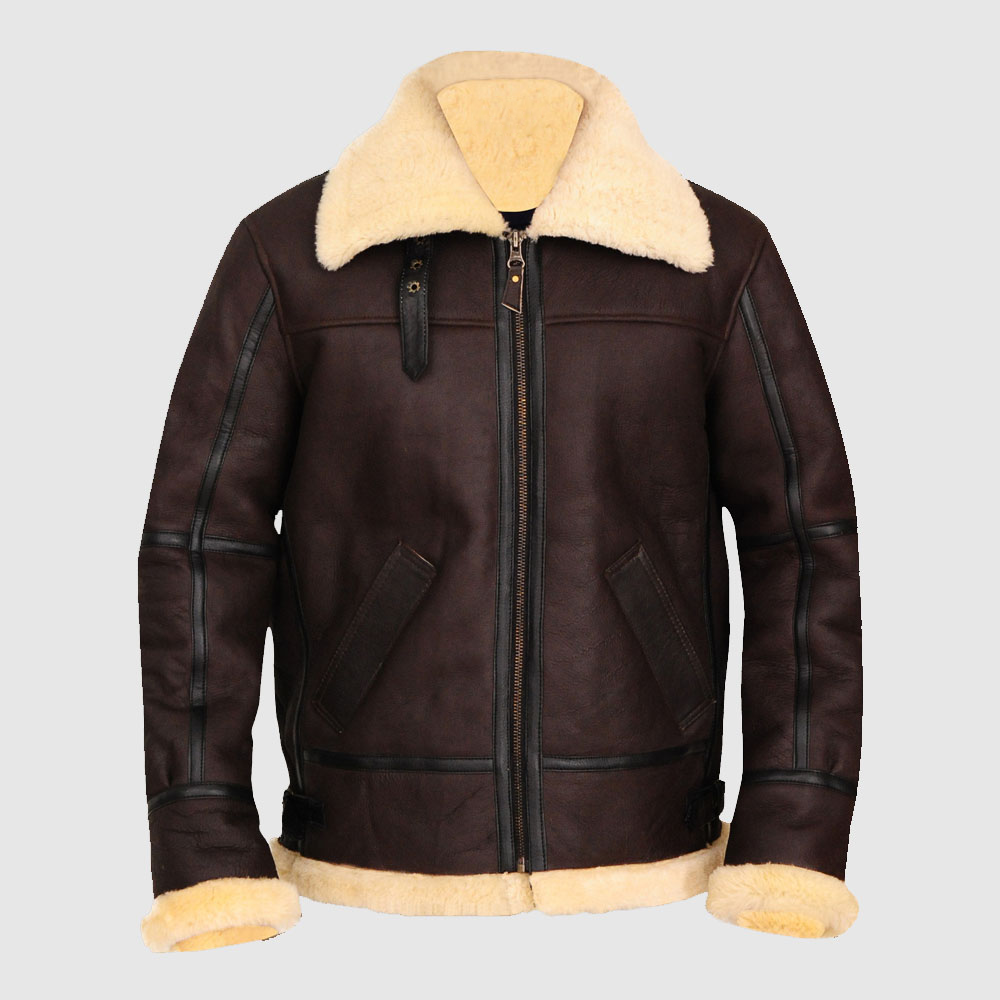 Best Shearling Leather Bomber Jacket & coat