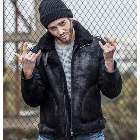 distressed leather jacket near me