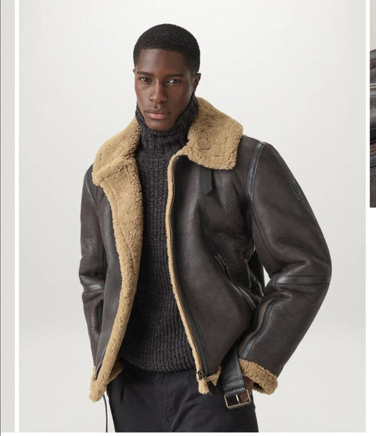 B3 bomber leather jackets  | B3 Bomber Leather Jacket | Shearling Leather Jacket | Sheepskin Leather Jacket | Shearling Bomber Jacket