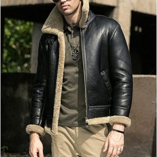B3 Bomber Jacket: Warmth, Comfort, and Style | Shearling Leather Jacket