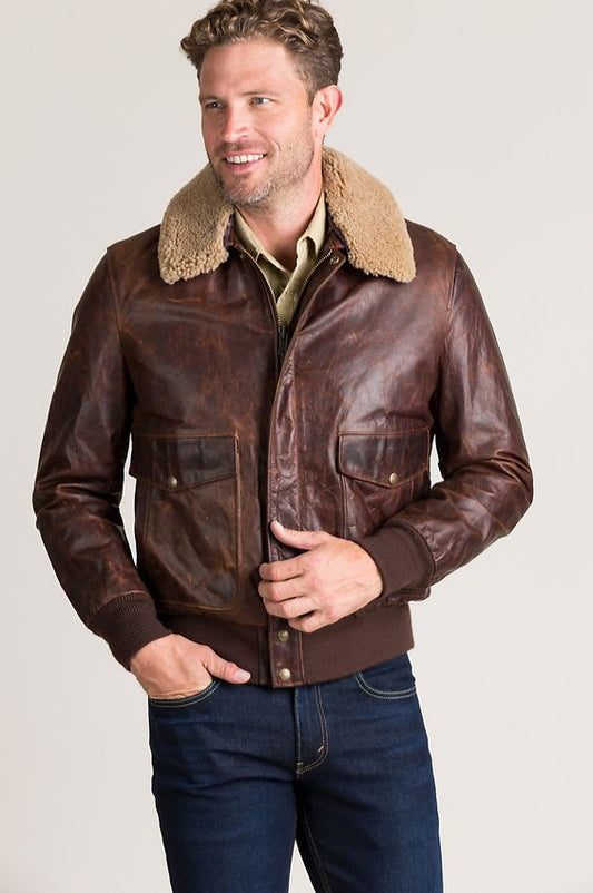 B3 Bomber leather jacket