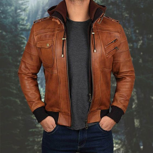 Brown Leather Jackets A Stylish Investment for All Seasons | Shearling Leather Jacket | B3 Bomber Leather Jacket | Bomber Jacket