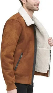 Buy Men’s Shearling Bomber Jacket