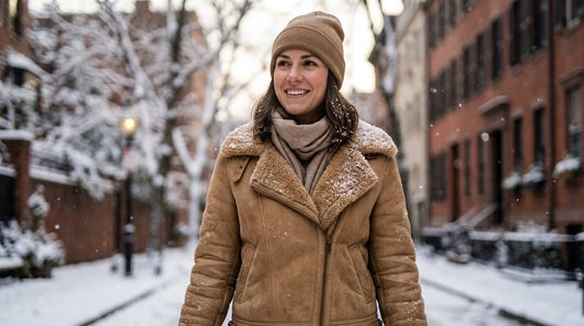 Wear a Shearling Jacket in Rain or Snow