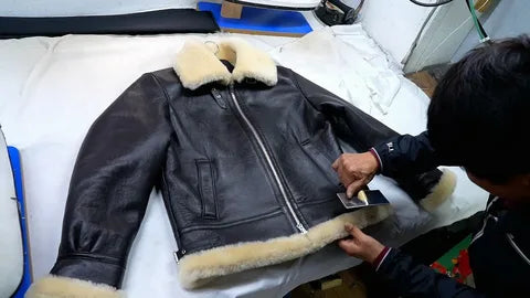 How Shearling Jacket Material Is Made