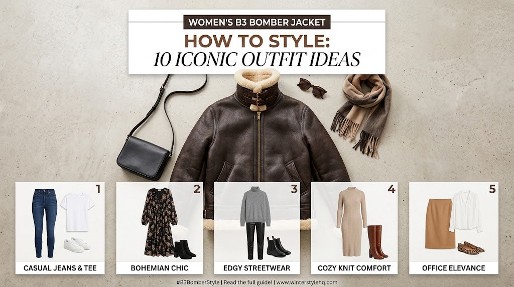 How to Style a Women's B3 Bomber Jacket: 10 Outfit Ideas 