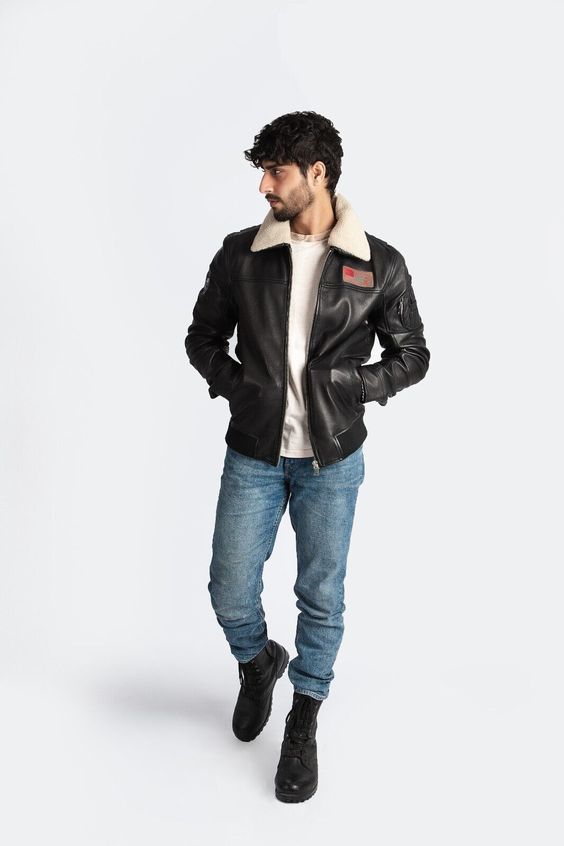 How to Wear a B3 Bomber Jacket | Shearling Leather Jacket | Sheepskin leather | Bomber Jacket