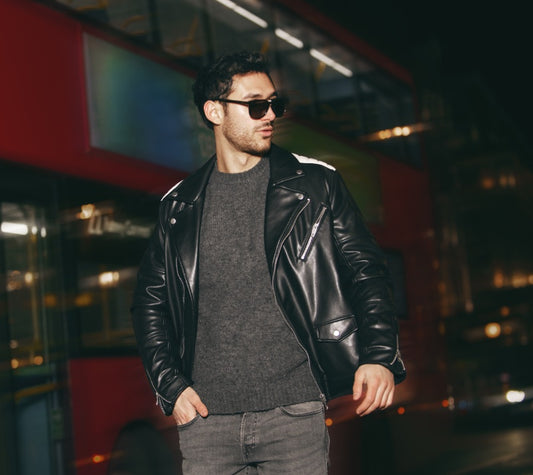 Men's Bomber Jacket Style |  Elevate Your Casual Look | Shearling Bomber Jacket