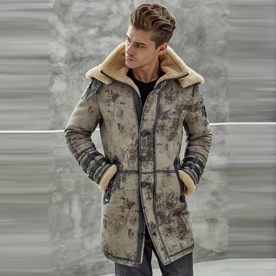 Men's Bomber Leather Coats | Men Leather Coats | Leather Coats | Men Shearling Coats